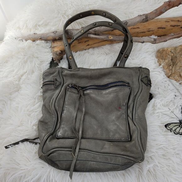 Zadig and Voltaire slouchy leather cargo bag - Picture 1 of 13